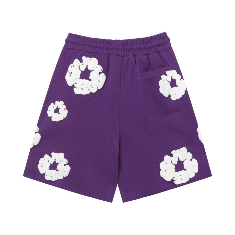 Denim Tears Shorts Premium-quality puff print casual streetwear style