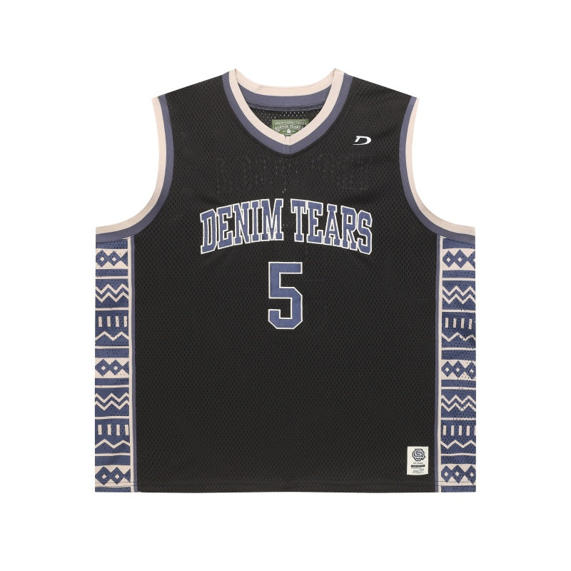 Denim Tears T Shirts Breathable quick-drying mesh sports tank top