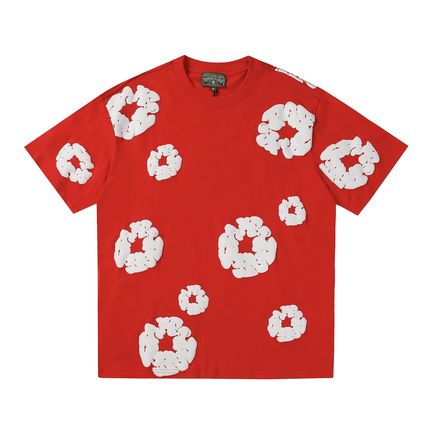 Denim Tears T Shirts Premium-quality puff print casual streetwear style