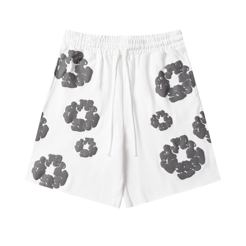 Denim Tears Shorts Premium-quality puff print casual streetwear style