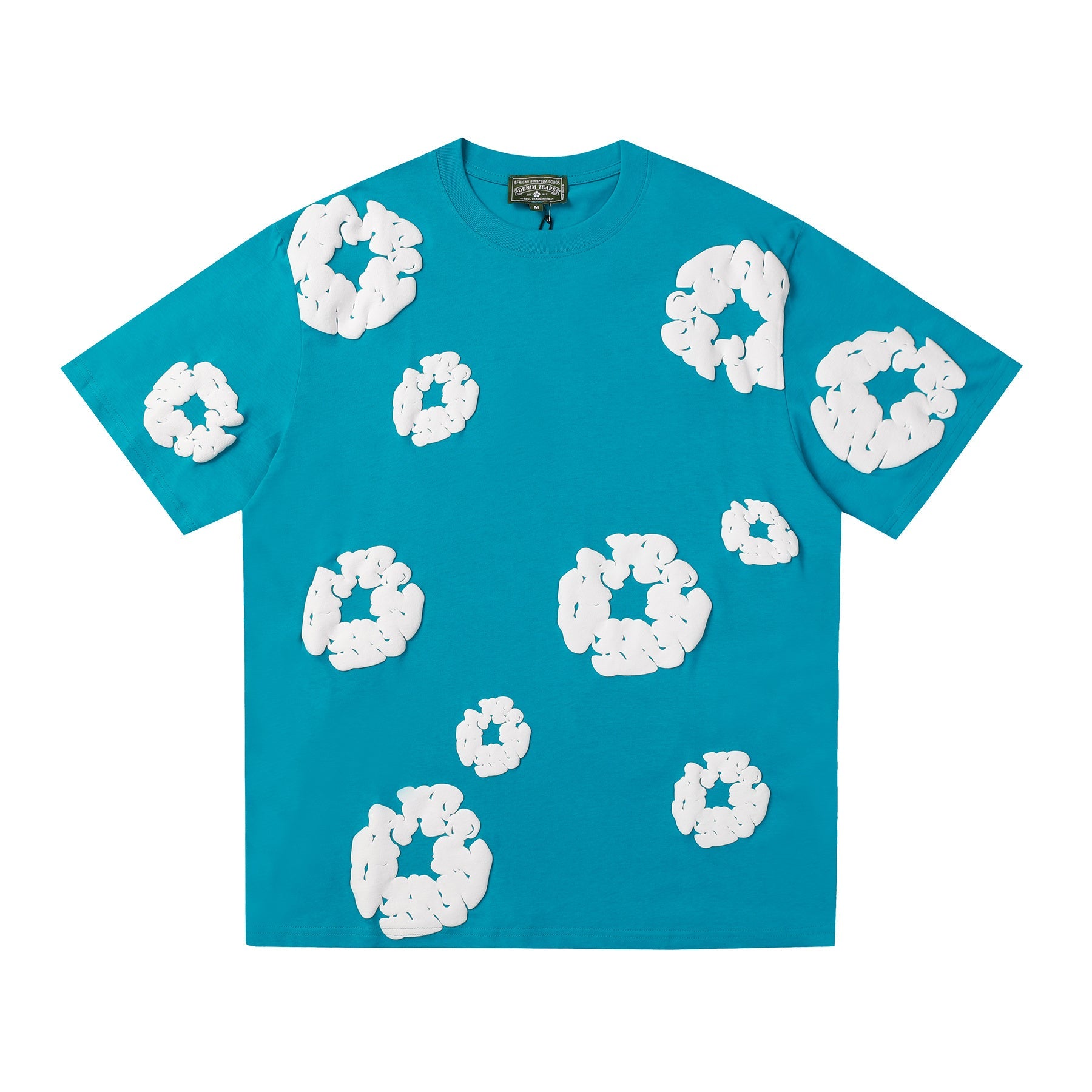 Denim Tears T Shirts Premium-quality puff print casual streetwear style